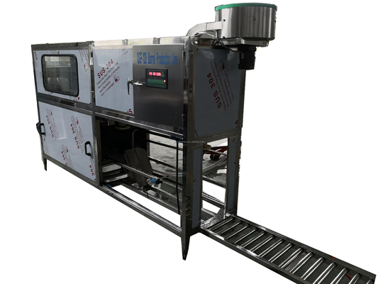 Máquina de limpeza de cilindros de plástico para recipientes de 150B/H 20L, totalmente automática