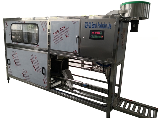Máquina de limpeza de cilindros de plástico para recipientes de 150B/H 20L, totalmente automática