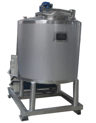 Tanque de refrigeração de leite de aço inoxidável de processamento de 200L com potência de 5,5 kW