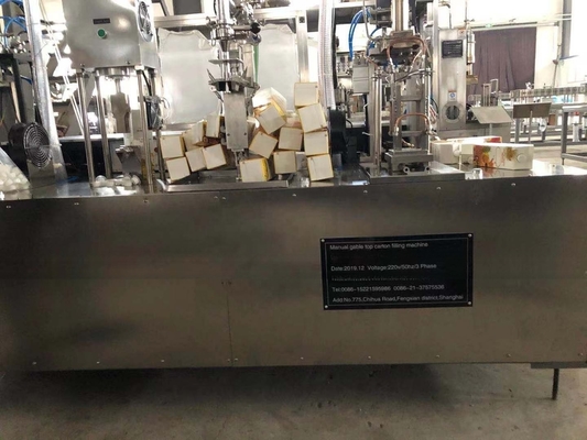 Máquina de enchimento de cartão superior de 500b/h para armazenamento a temperatura normal
