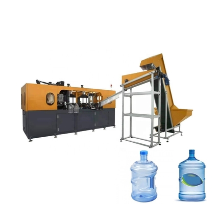 4300 KG Máquina de sopro de garrafas de PET de duas cavidades totalmente automática para garrafas de 10 a 20 L