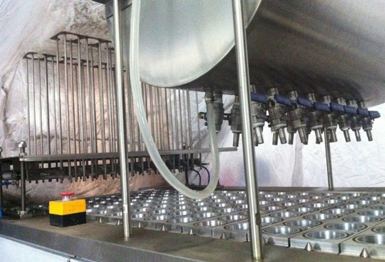 Máquina automática de enchimento de copos de sorvete com 100% de precisão de enchimento