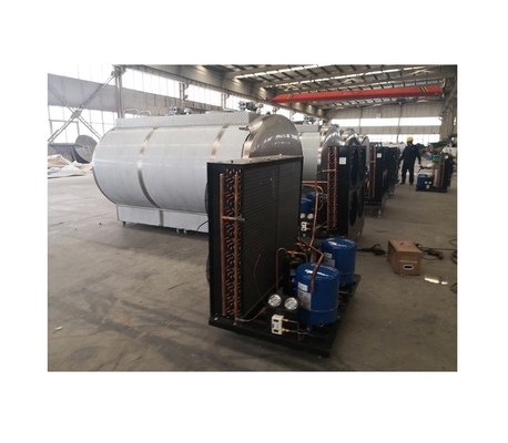Tanque de refrigeração de leite de aço inoxidável 500 kg Capacidade de equipamento de instalação de transformação de leite