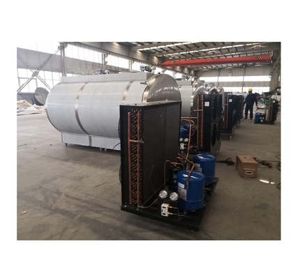 Tanque de refrigeração de leite de aço inoxidável 500 kg Capacidade de equipamento de instalação de transformação de leite