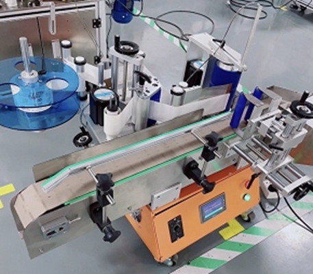 Máquina de rotulagem autoadhesiva de garrafas de escritório para rotulagem precisa de produtos alimentares