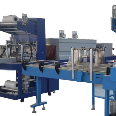 1200 KG Máquina de embalagem de grupo de garrafas de água totalmente automática e túnel de calor para embalagem rápida