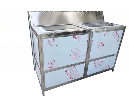 Máquina de lavagem interna de garrafas de 5 galões semiautomática de 195 kg na produção de bebidas