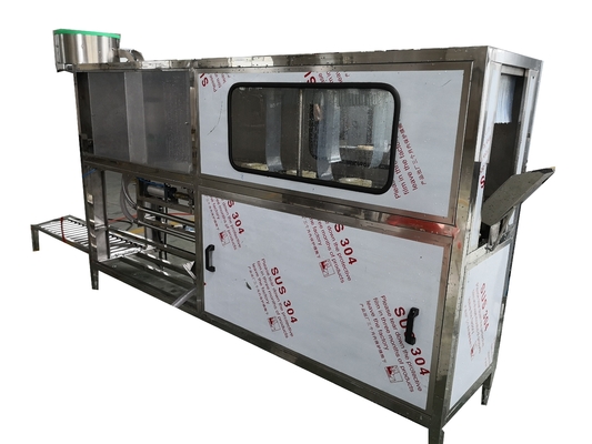 2950X800X1600MM Lojas de alimentos e bebidas 5 galões tambor enxaguante máquina de enchimento e tampa
