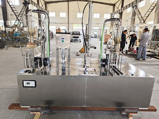 Máquina de embalagem e preenchimento de cartões de iogurte de 600BPH com precisão de preenchimento de 100%