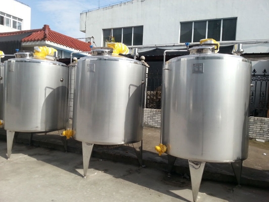 SUS304/316L Tanque de armazenamento de puré de tomate para a produção de celulose de frutas em instalações de fabrico
