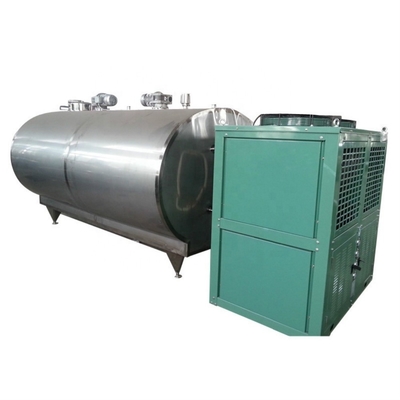 Projetar tanque de refrigeração de leite de aço inoxidável sanitário horizontal de 5000L para processamento de leite