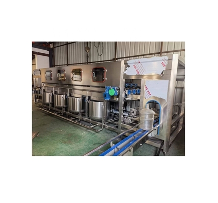 Embalagem de garrafas Tipo 20L Barril Linha de enchimento de água engarrafada Automática Grau automático