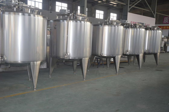 1050*1050*1850mm Tanque de armazenamento asséptico de leite de aço inoxidável para conservação de leite