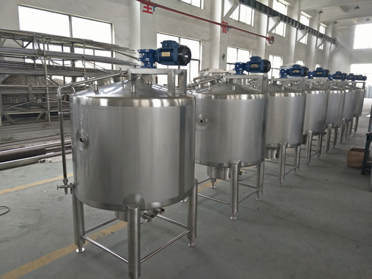 1050*1050*1850mm Tanque de armazenamento asséptico de leite de aço inoxidável para conservação de leite