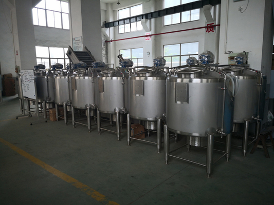 1050*1050*1850mm Tanque de armazenamento asséptico de leite de aço inoxidável para conservação de leite