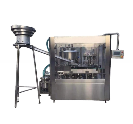 4000b/h Máquina de enchimento de garrafas de iogurte aromatizado de PP/HDPE/PE com vedação em folha de alumínio