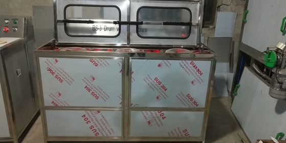 Máquina de lavar garrafas de 5 litros de 100 BPH Máquina de lavar barris de 20 litros para fazendas