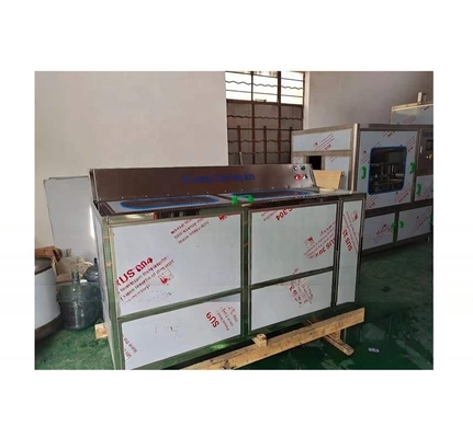 Máquina de lavagem de água em garrafas semiautomática de barril interno externo com velocidade de 100 BPH