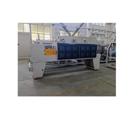 Pressão do gás de trabalho 0,6-0,8 Mpa Máquina de embalagem de túneis de película de garrafa para encolhimento