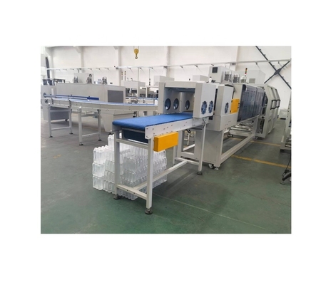 Pressão do gás de trabalho 0,6-0,8 Mpa Máquina de embalagem de túneis de película de garrafa para encolhimento
