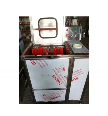 Enchimento de água SUS304 de aço inoxidável Máquina de lavar garrafas semi-automática de 5 galões