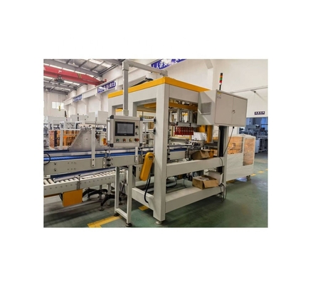 Máquina de embalagem de caixas de cartão personalizáveis para abastecimento de ar 5-6 kg/cm2 e material de papel