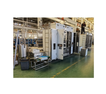 2800 KG Material de embalagem plástico Máquina de embalagem asséptica com bico de enchimento duplo