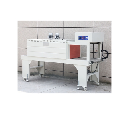 Máquina semi-automática de encolhimento para embalagens de garrafas e bebidas de plástico