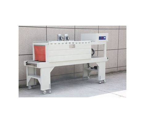 Máquina semi-automática de encolhimento para embalagens de garrafas e bebidas de plástico