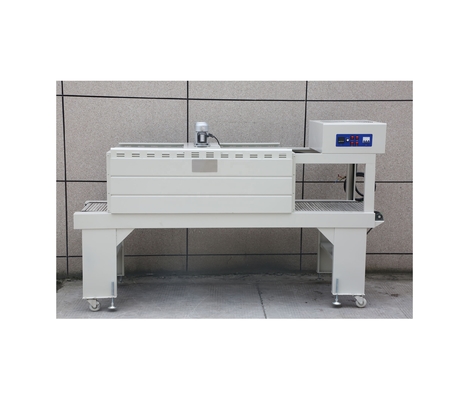 Máquina semi-automática de encolhimento para embalagens de garrafas e bebidas de plástico