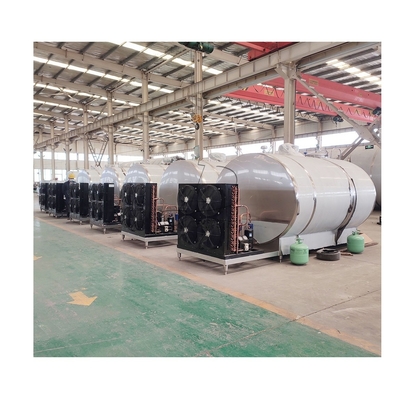 Tanque de refrigeração de leite de aço inoxidável para instalações de processamento de leite Espessura 2 mm/2,5 mm