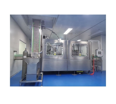 Máquina de enchimento de garrafas de sumo de água pura de 330-4000 ml com 3 cabeças de vedação