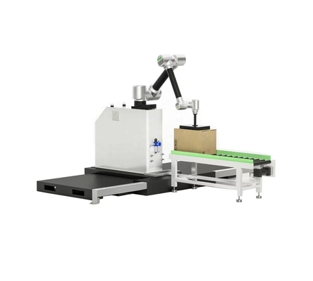 Palletizador robótico colaborativo com precisão de posicionamento de ± 0,04 mm e acionamento elétrico