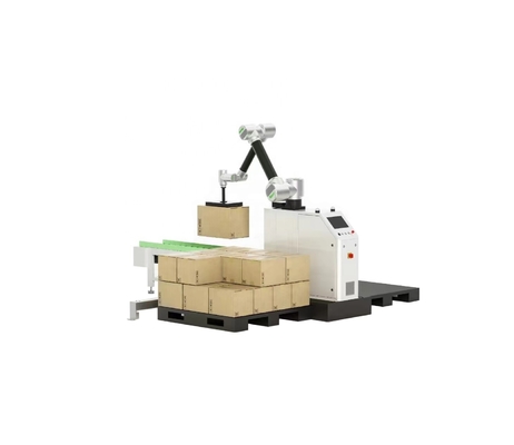 Palletizador robótico colaborativo com precisão de posicionamento de ± 0,04 mm e acionamento elétrico
