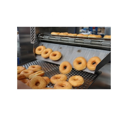 Linha de fabricação de donuts de alta produtividade com máquinas de fabricação de donuts de tensão personalizada