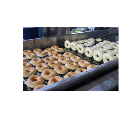 Linha de fabricação de donuts de alta produtividade com máquinas de fabricação de donuts de tensão personalizada