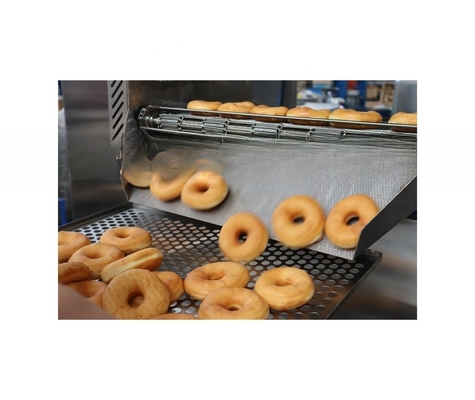 Linha de fabricação de donuts de alta produtividade com máquinas de fabricação de donuts de tensão personalizada