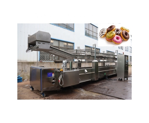 Linha de fabricação de donuts de alta produtividade com máquinas de fabricação de donuts de tensão personalizada