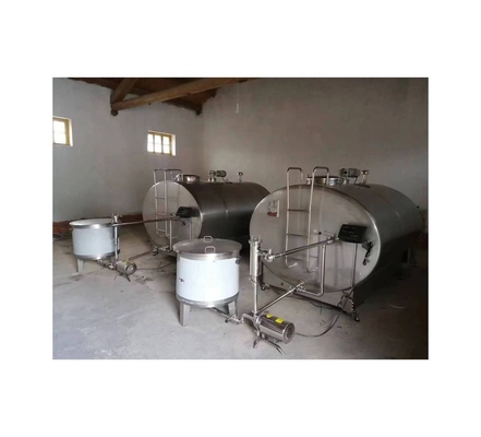 Chiller de leite de superfície interna polida para resfriamento eficaz e espessura de 2 mm/2,5 mm