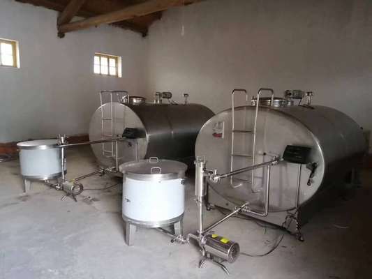 Chiller de leite de superfície interna polida para resfriamento eficaz e espessura de 2 mm/2,5 mm
