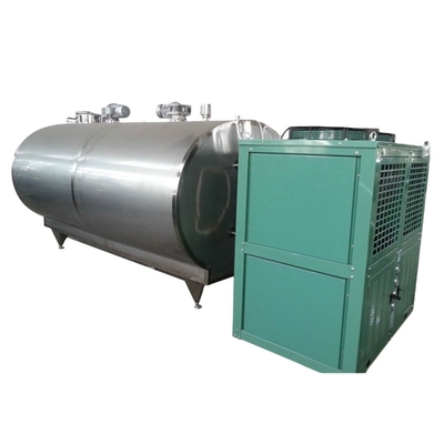 Tanque de coleta de leite cru de 500 kg da fábrica de laticínios com sistema de refrigeração de compressor Copeland