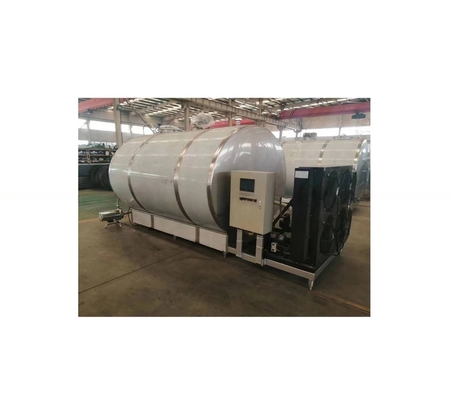 Tanque de coleta de leite cru de 500 kg da fábrica de laticínios com sistema de refrigeração de compressor Copeland