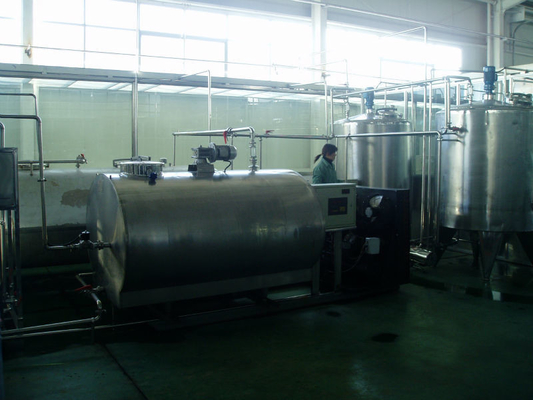 1250 KG SUS304/316L aço inoxidável 5000L/H recipiente refrigerado de leite ideal para laticínios