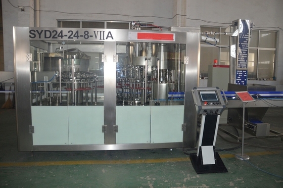 Máquina de Enchimento de Água Mineral 24-24-8 a Acionamento Eléctrico Ideal para garrafas de tipo embalagem