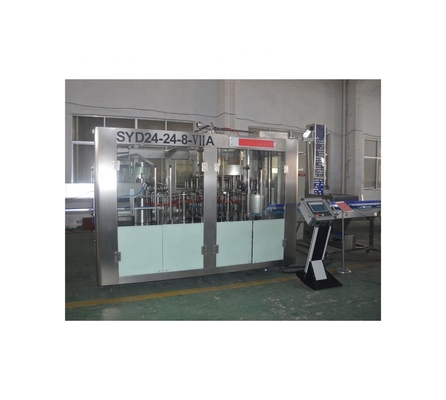 Máquina de Enchimento de Água Mineral 24-24-8 a Acionamento Eléctrico Ideal para garrafas de tipo embalagem
