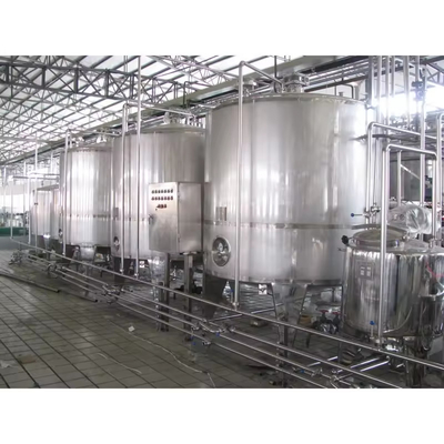 Linha de processamento de leite de qualidade alimentar com sistema de controlo PLC e alimentação de 380V/50Hz