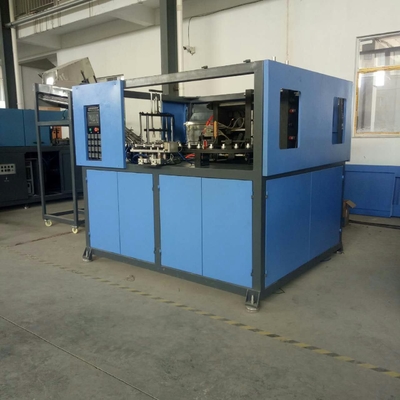 Máquina de sopro de garrafas de PET elétrica automática de 120BPH com sistema de aquecimento infravermelho e 12 cabeças de tampa