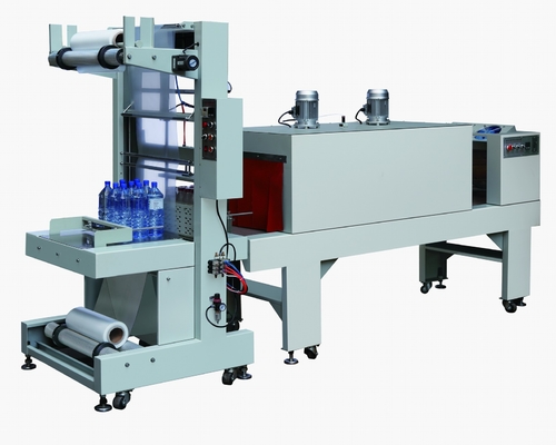 Máquina de embalagem semiautomática para embalagem de garrafas com película de calor para embalagem de garrafas de latas