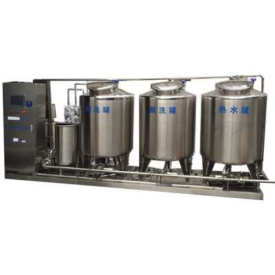 Sistema de limpeza de CIP totalmente automático na indústria de máquinas alimentares