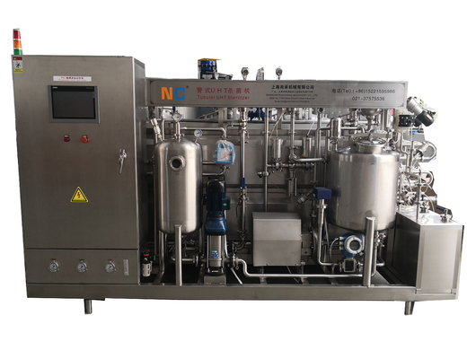 Esterilizador UHT tubular automático de 3000L/H para bebidas e alimentos líquidos